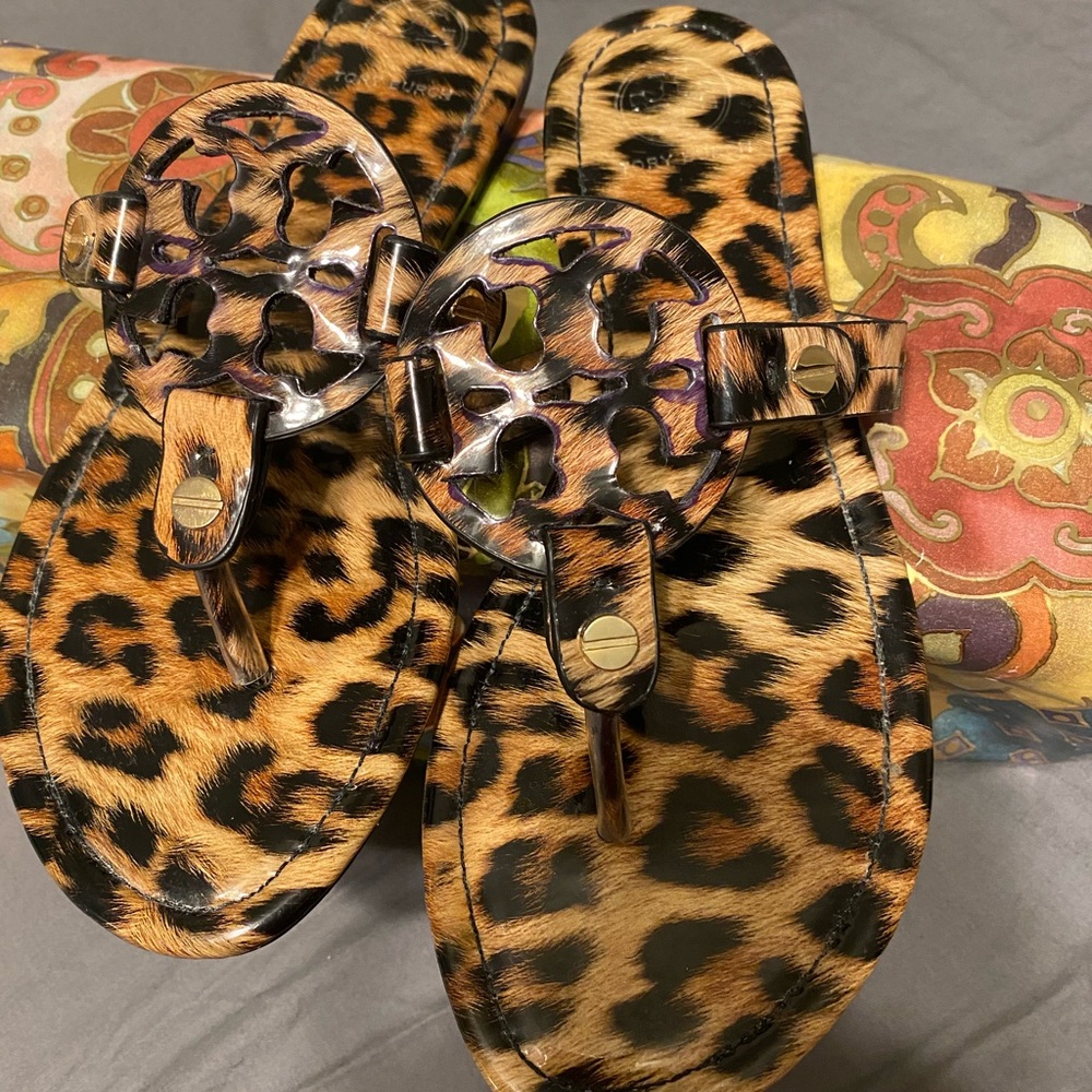 Leopard Print Sandals size 10